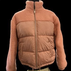 Forever 21 Women’s Pink Puffer Waist Coat